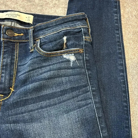 Abercrombie & Fitch Dark Blue Skinny Jeans - Picture 10 of 12